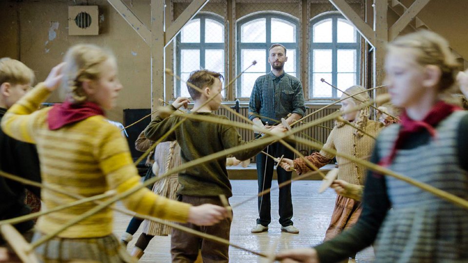 La clase de esgrima