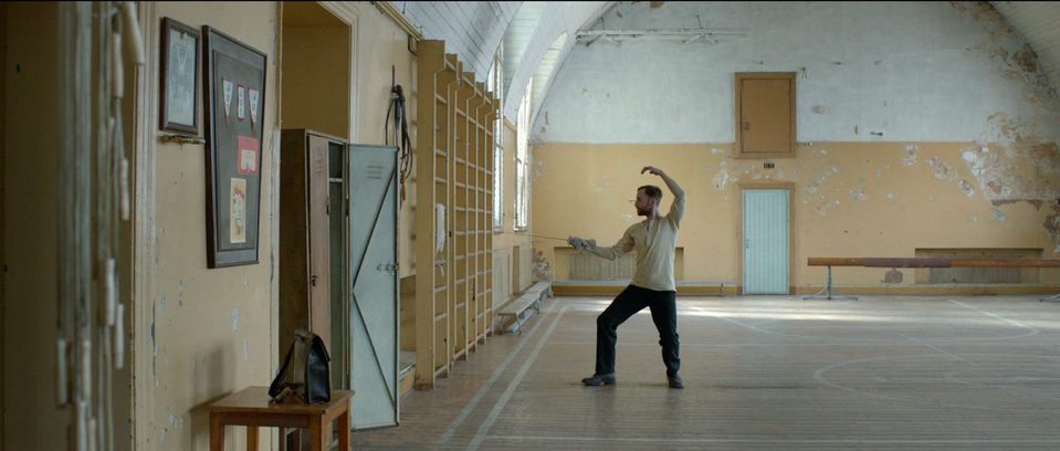 La clase de esgrima