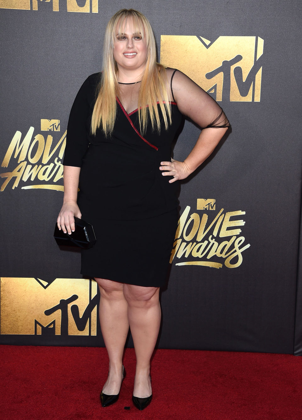 Rebel Wilson en la alfombra roja de los MTV Movie Awards 2016