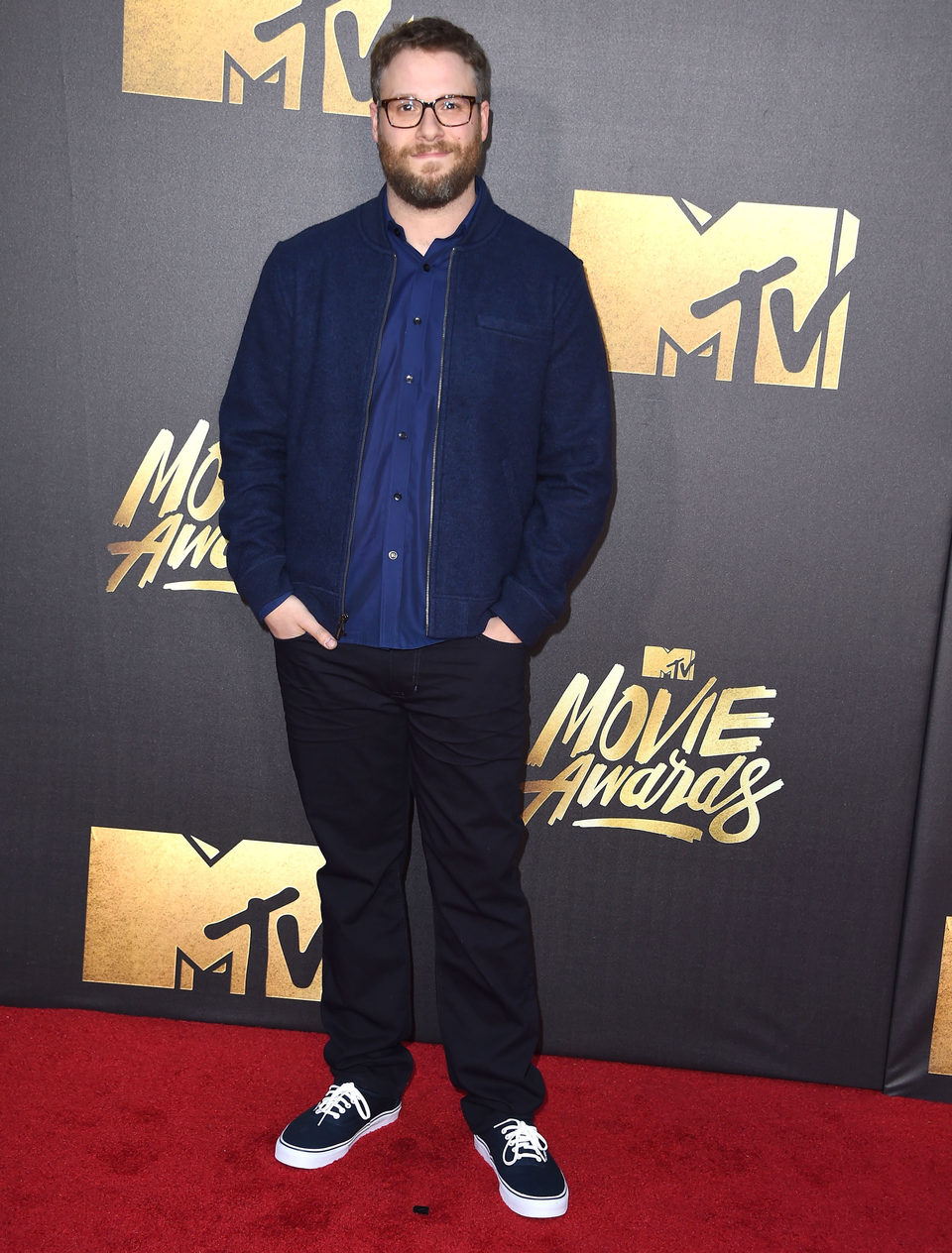 Seth Rogen en la alfombra roja de los MTV Movie Awards 2016