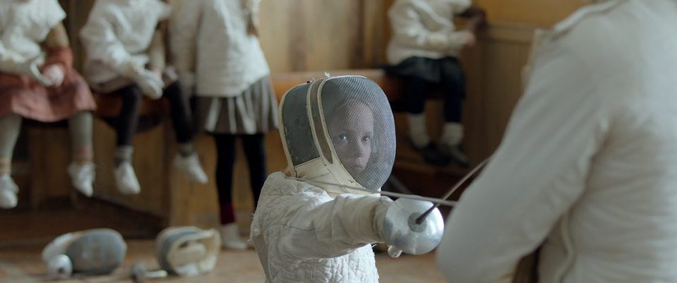 La clase de esgrima