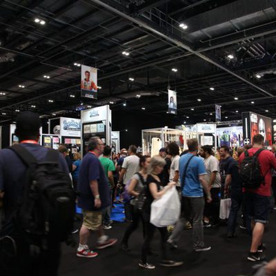 Una de las zonas de stands de la Star Wars Celebration 2016