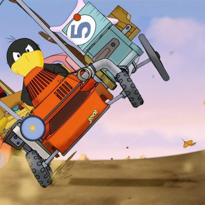 Cuervito calcetín: la gran carrera