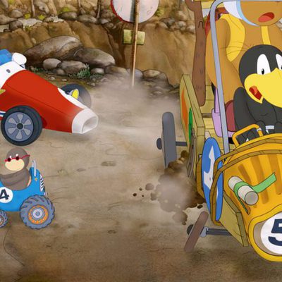 Cuervito calcetín: la gran carrera