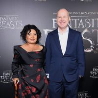 David Yates y su mujer en la premiere mundial de 'Animales fantásticos y dónde encontrarlos'