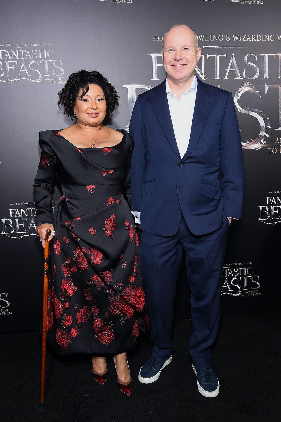David Yates y su mujer en la premiere mundial de 'Animales fantásticos y dónde encontrarlos'