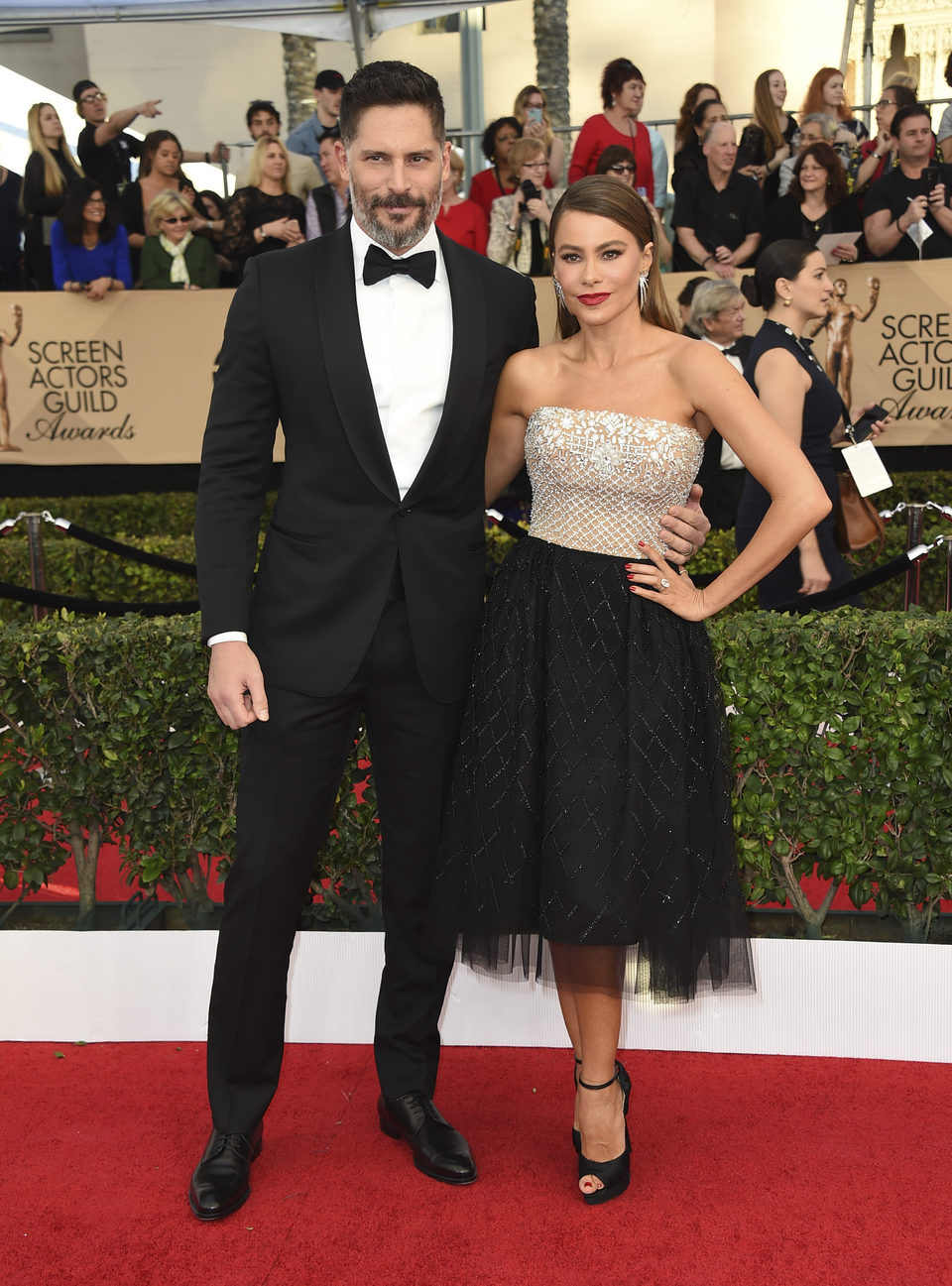Sofía Vergara y Joe Manganiello en la alfombra roja de los SAG Awards 2017