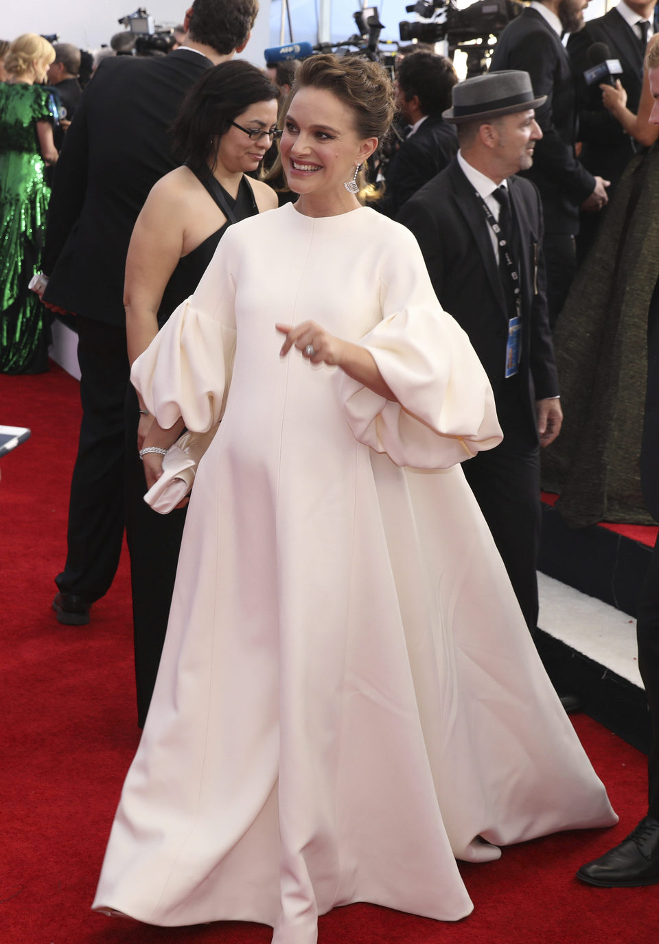 Natalie Portman en la alfombra roja de los SAG Awards 2017