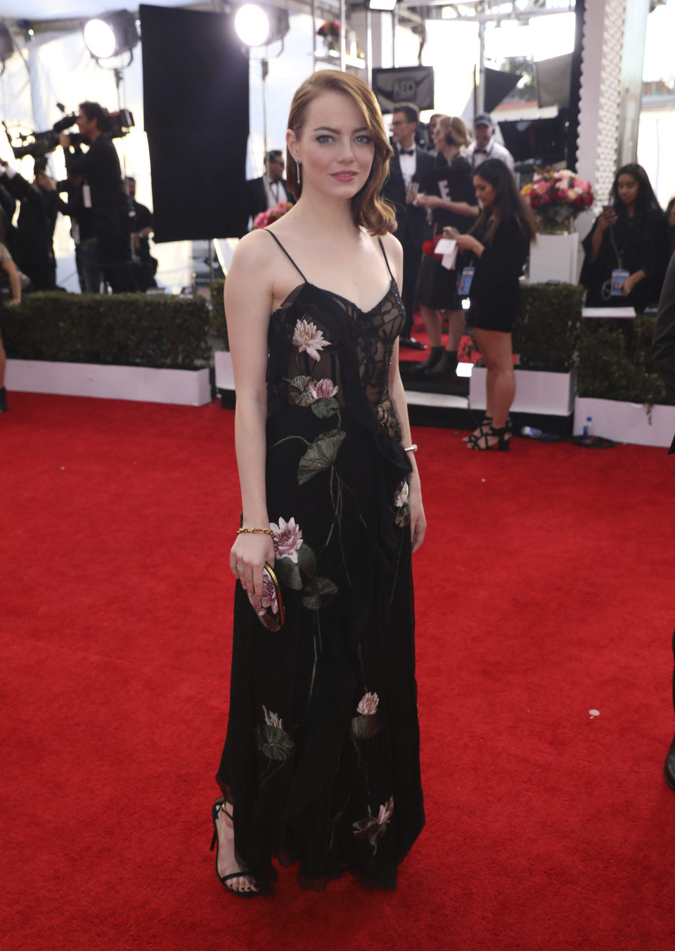 Emma Stone en la alfombra roja de los SAG Awards 2017
