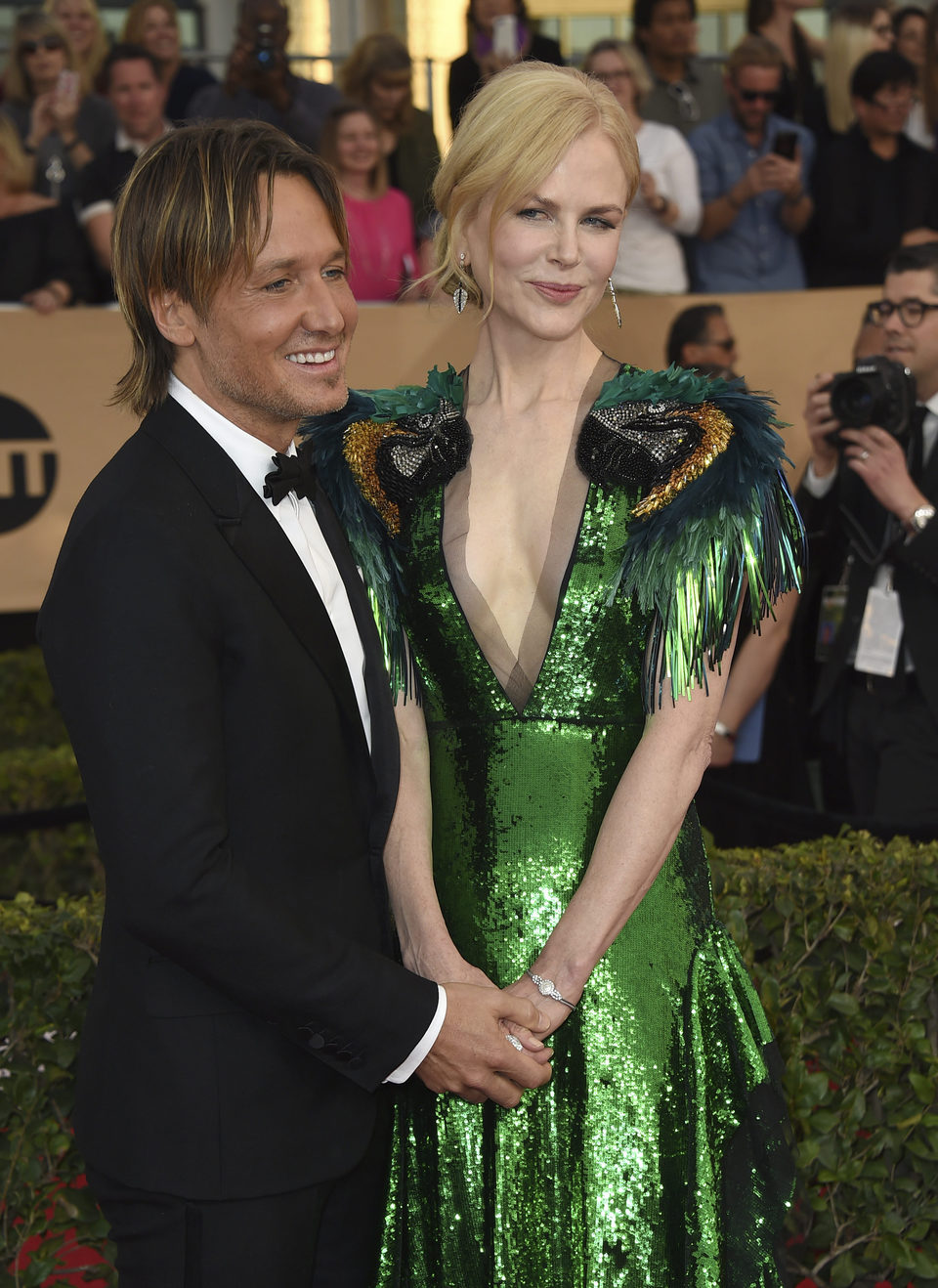 Nicole Kidman y Keith Urban en la alfombra roja de los SAG Awards 2017