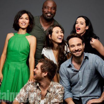 Los protagonistas de 'The defenders' en la Comic-Con