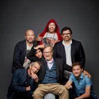 El equipo de 'Ready Player One' posa en la Comic-Con 2017