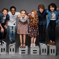 El reparto de 'Stranger Things' posa durante la Comic Con 2017