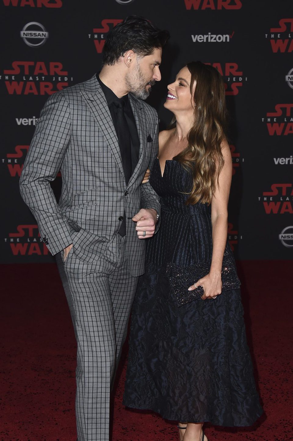 Joe Manganiello y Sofia Vergara en la premiere de 'Star Wars: Los últimos Jedi'