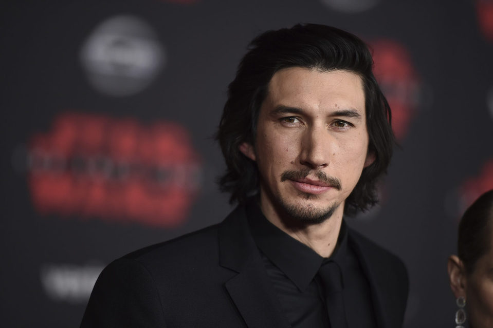 Adam Driver en la premiere de 'Star Wars: Los últimos Jedi'