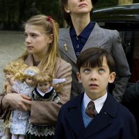 El niño con el pijama de rayas