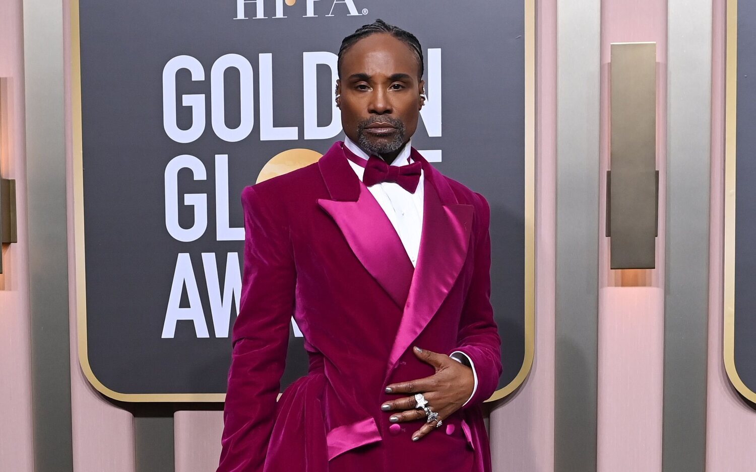 Billy Porter en la gala de los Globos de Oro 2023