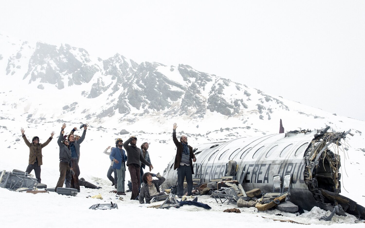Protagonistas de 'La Sociedad de la nieve'