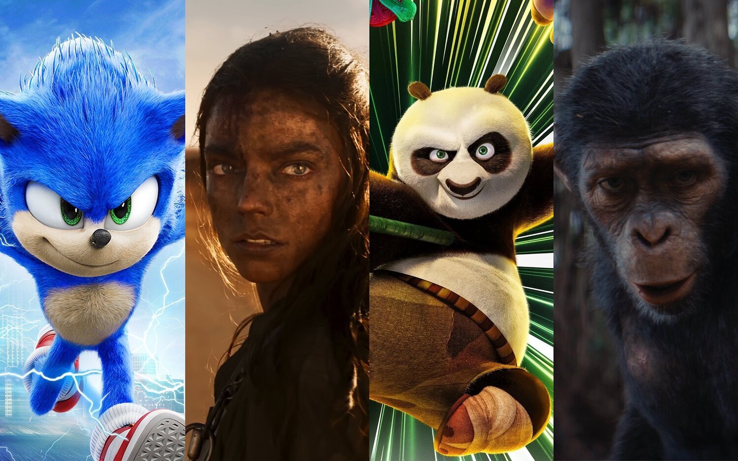Sonic, Furiosa, Po y Noa