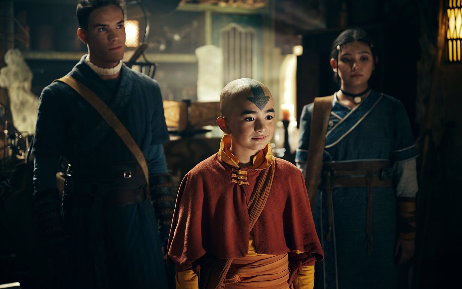 Sokka, Aang y Katara en 'Avatar: La leyenda de Aang'