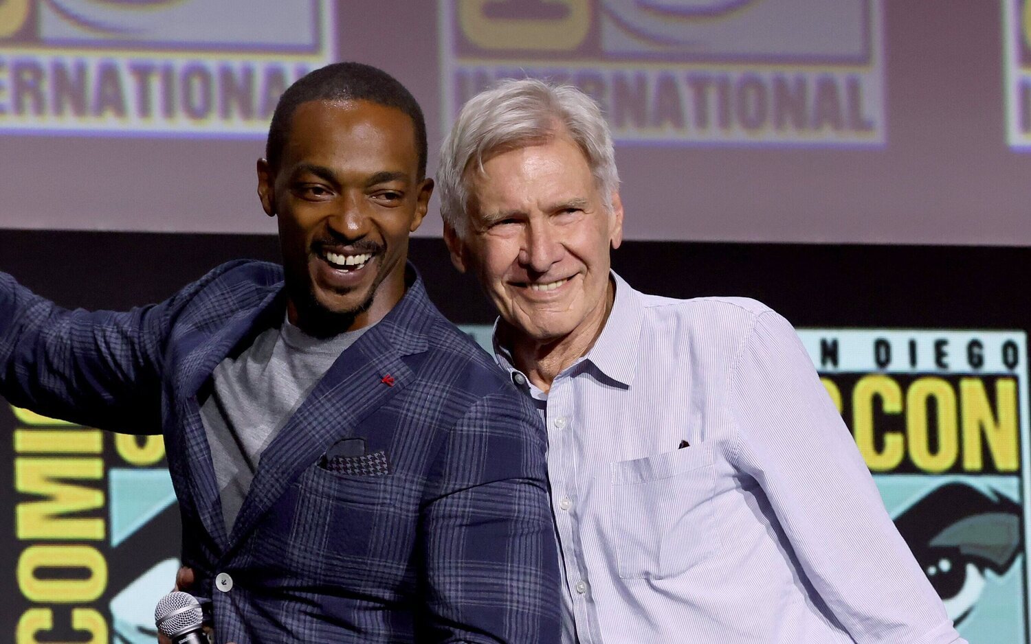 Anthony Mackie y Harrison Ford en la SDCC