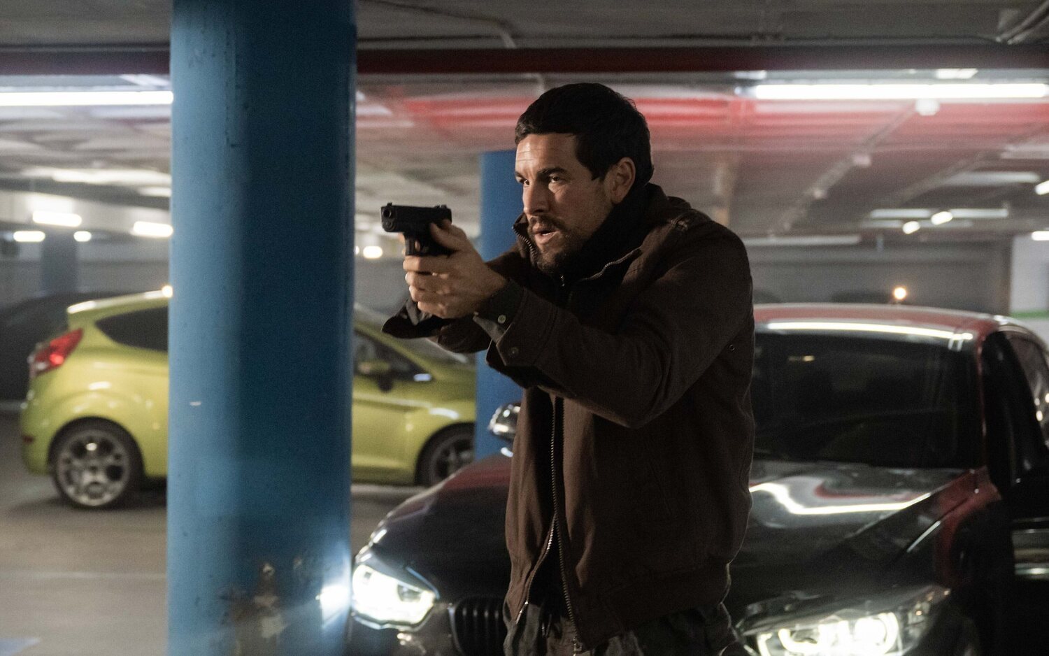 Mario Casas en el rodaje de 'Zeta'