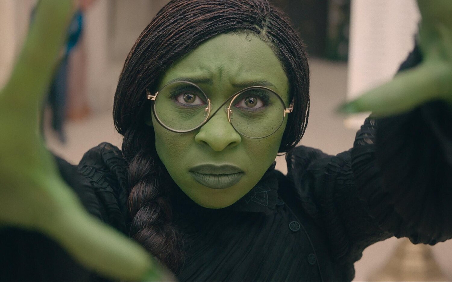 Cynthia Erivo como Elphaba en 'Wicked'
