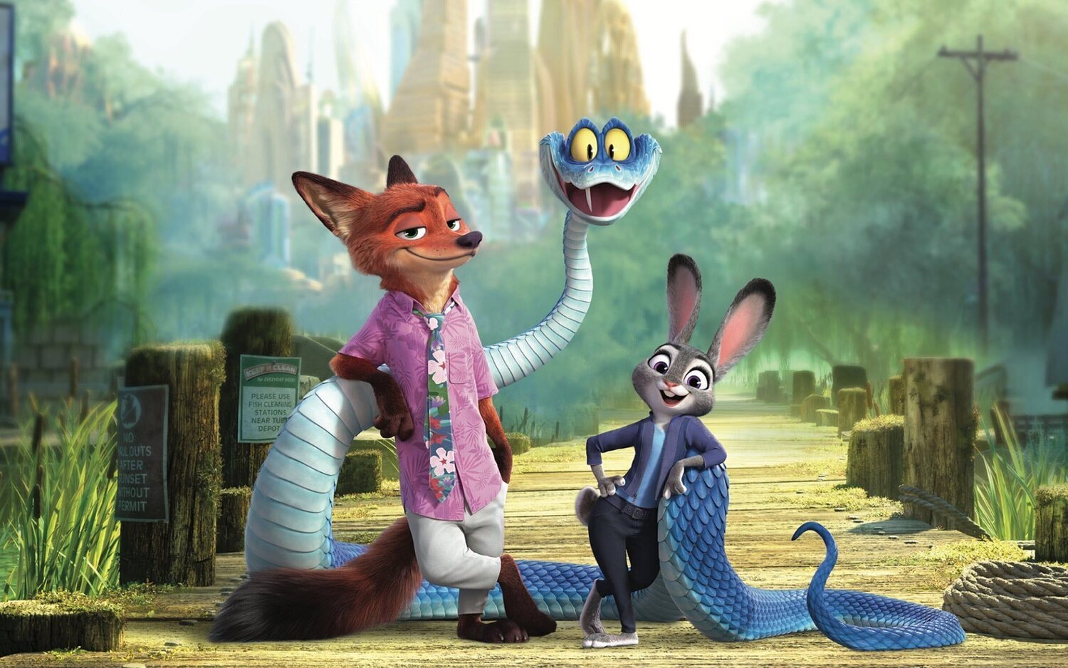 Nick, Gary y Judy en 'Zootrópolis 2'