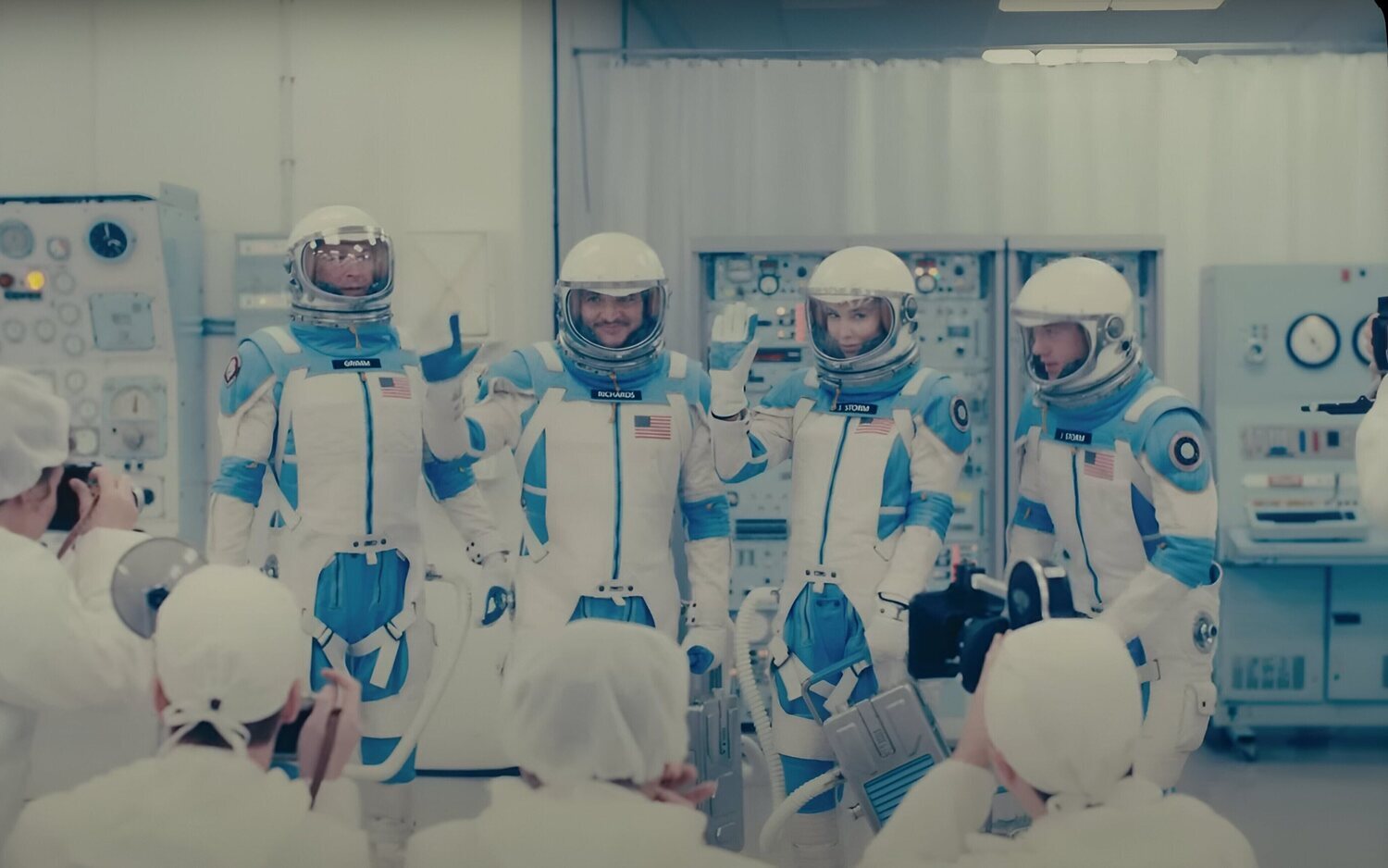 Los 4 astronautas en 'Los 4 Fantásticos: Primeros pasos'