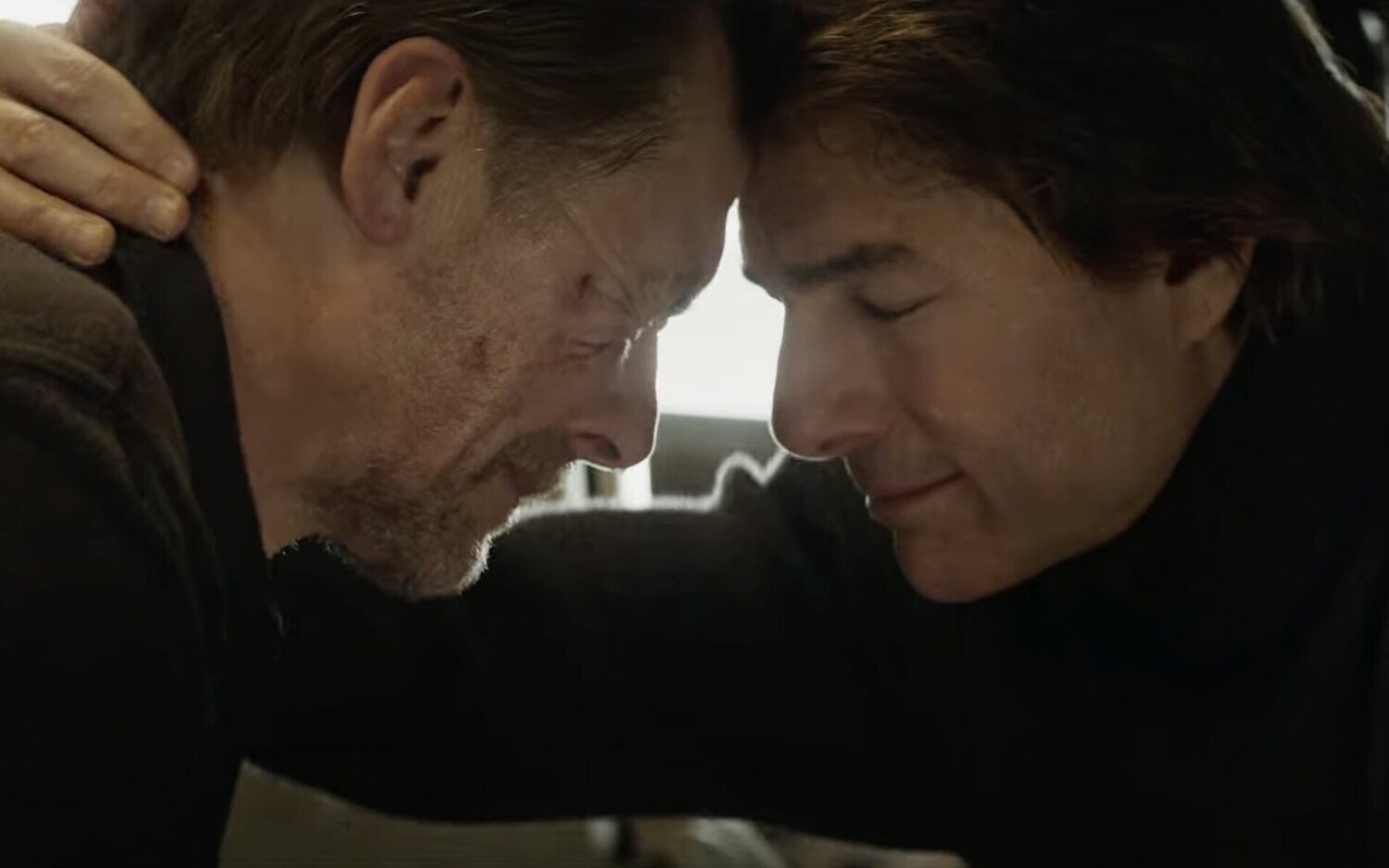 Tom Cruise y Simon Pegg en 'Misión imposible: Sentencia final'