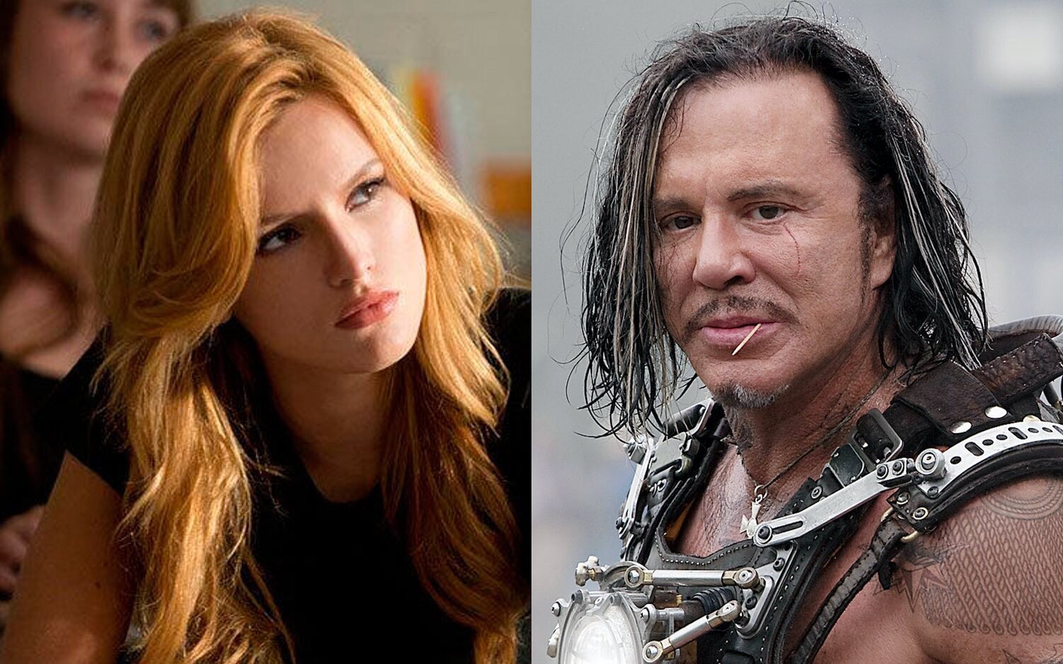 Bella Thorne y Mickey Rourke