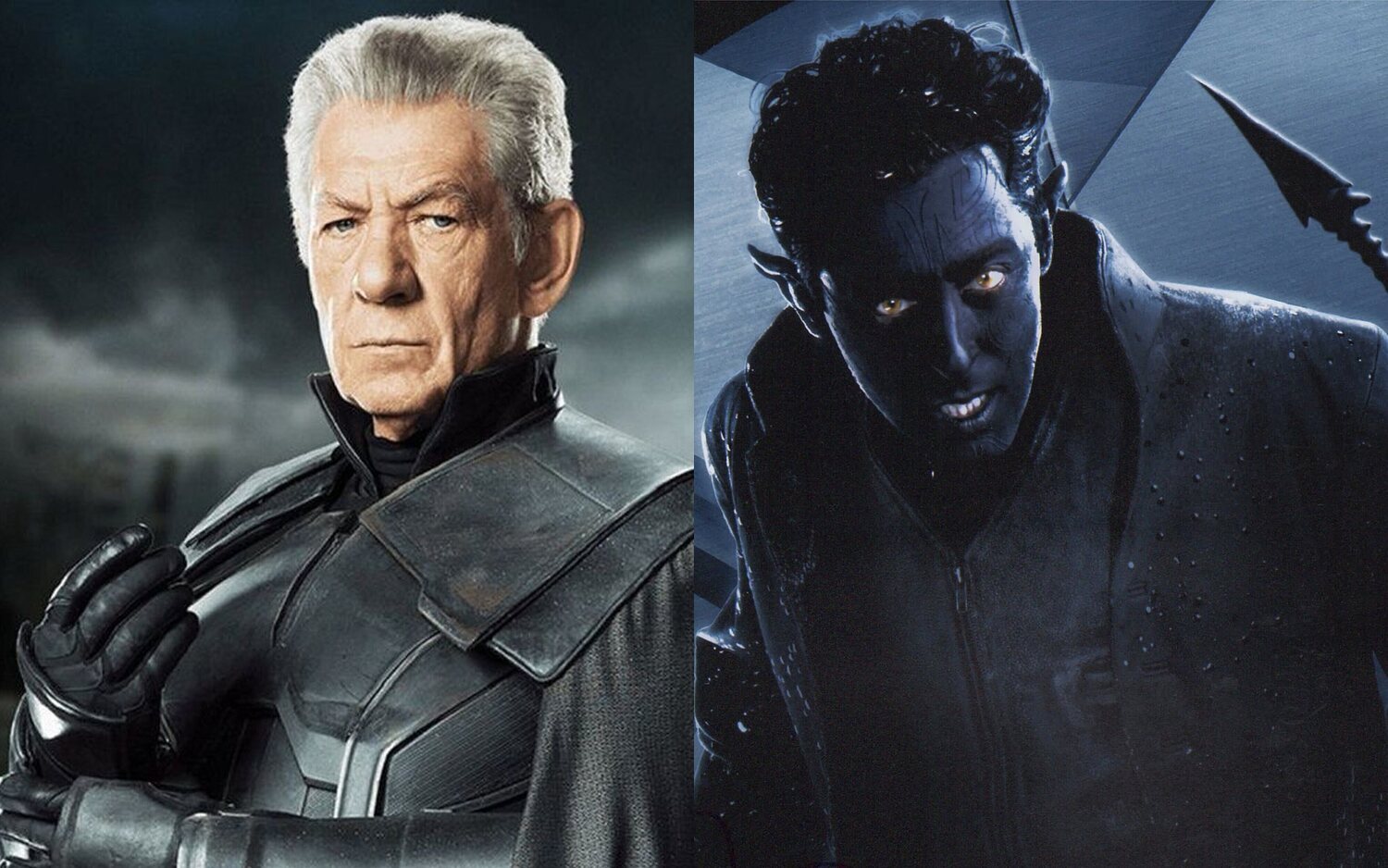 Ian McKellen y Allan Cumming como Magneto y Rondador Nocturno en 'X-Men'