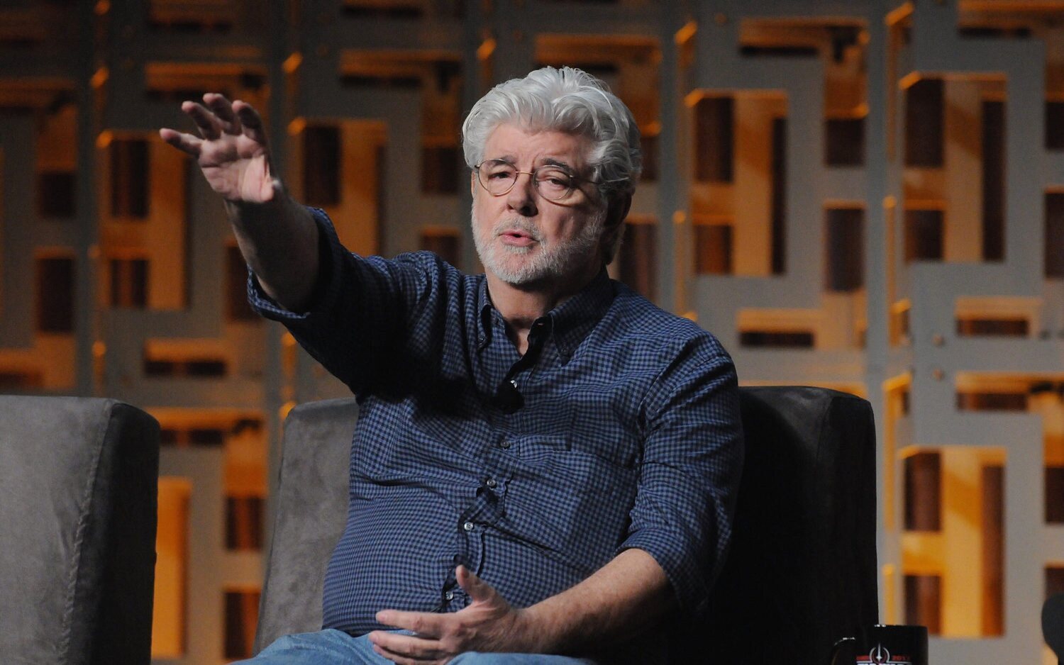 George Lucas hablando de la saga durante la Star Wars Celebration