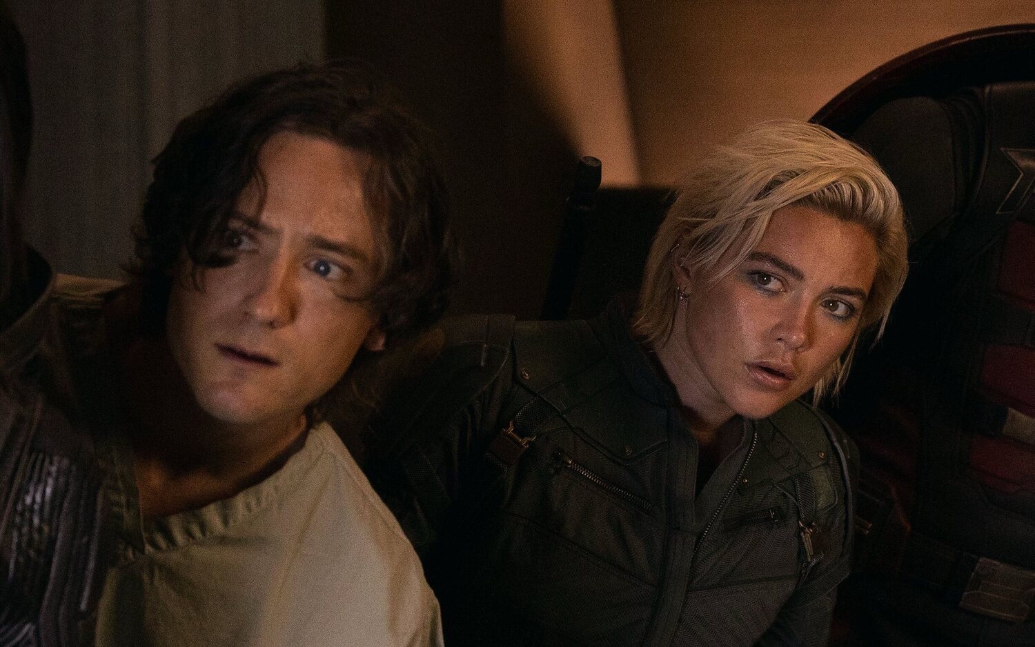 Lewis Pullman y Florence Pugh son Bob y Yelena en 'Thunderbolts*'