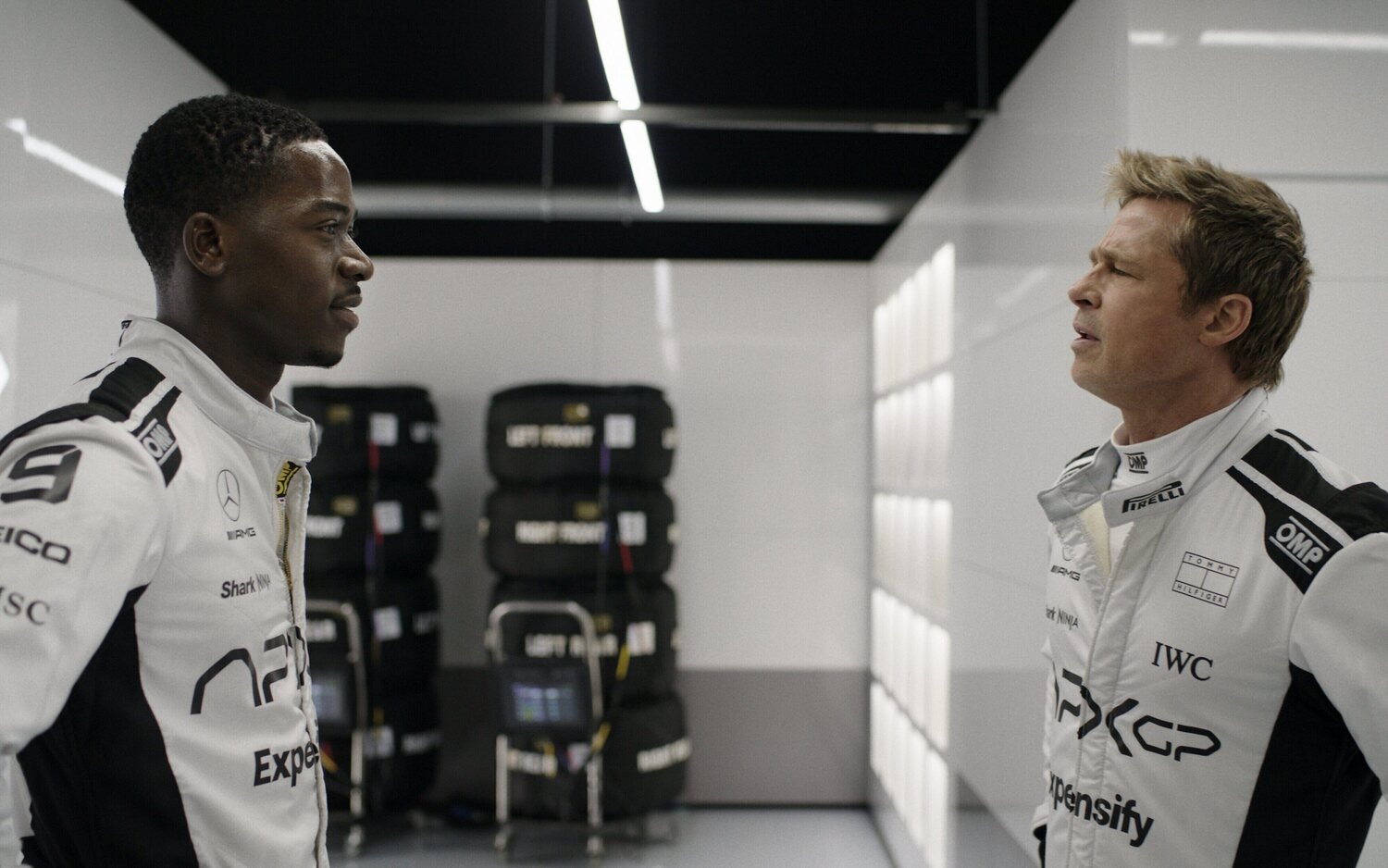 Brad Pitt y Damson Idris en 'F1'