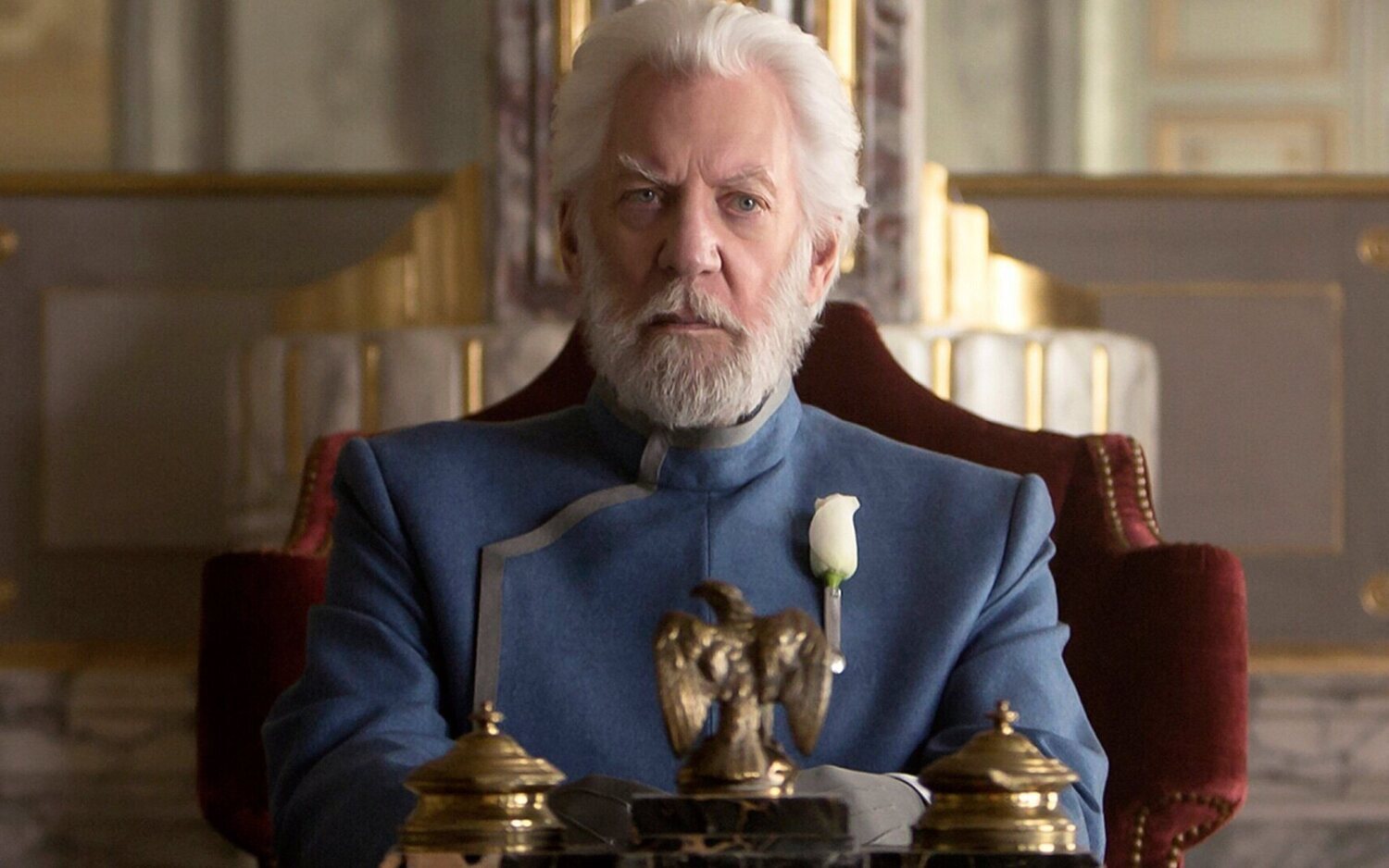 Donald Sutherland fue Coriolanus Snow en 'Los Juegos del Hambre'