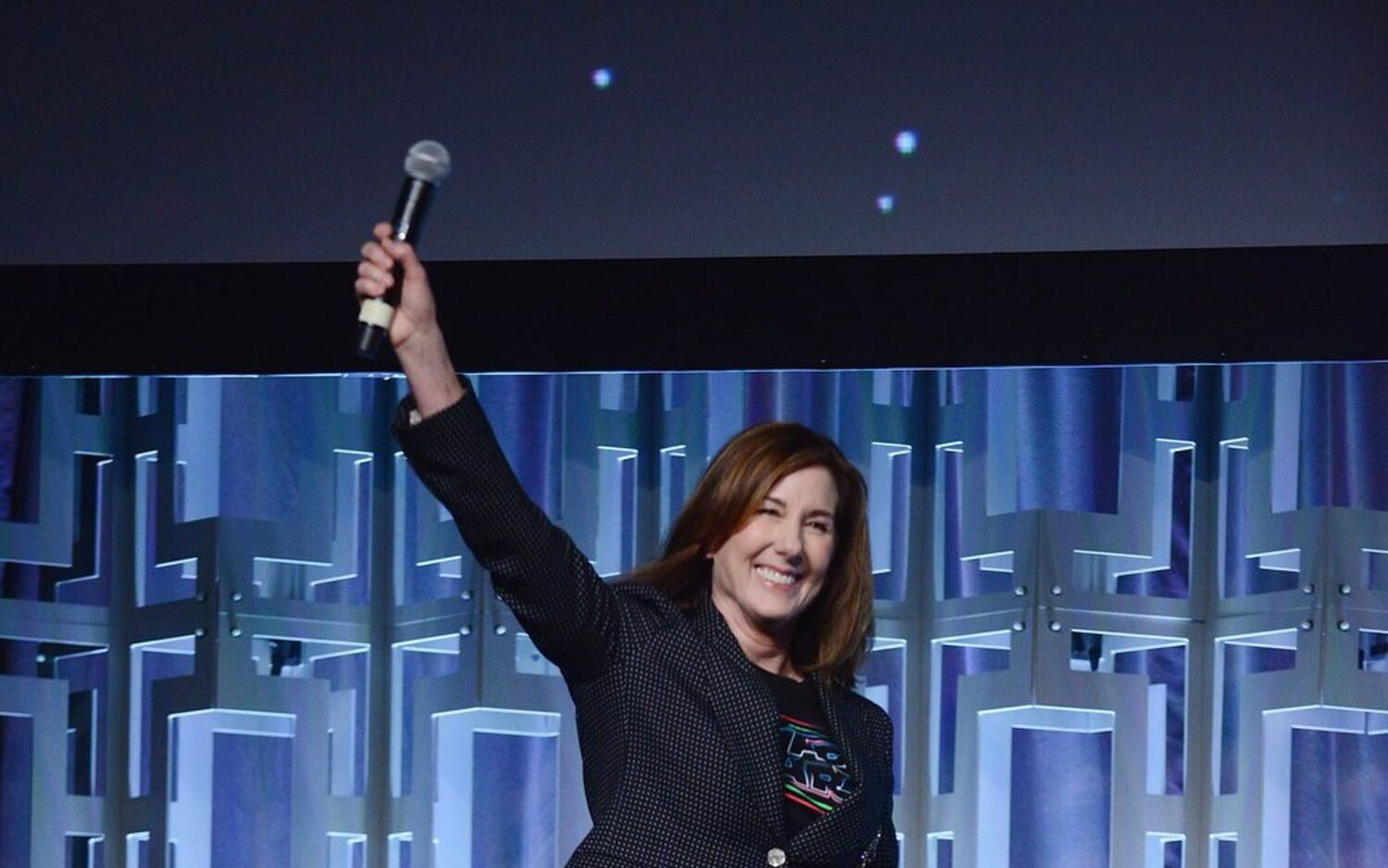 Kathleen Kennedy en el panel de 'Los últimos Jedi' en la Star Wars Celebration
