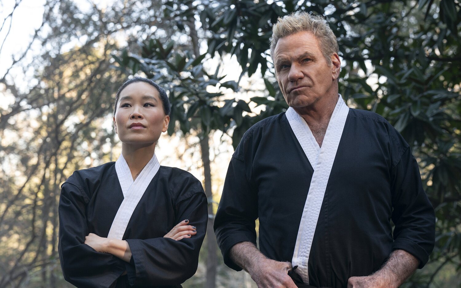 Alicia Hannah-Kim y Martin Kove comparten muchas escenas juntos en 'Cobra Kai'