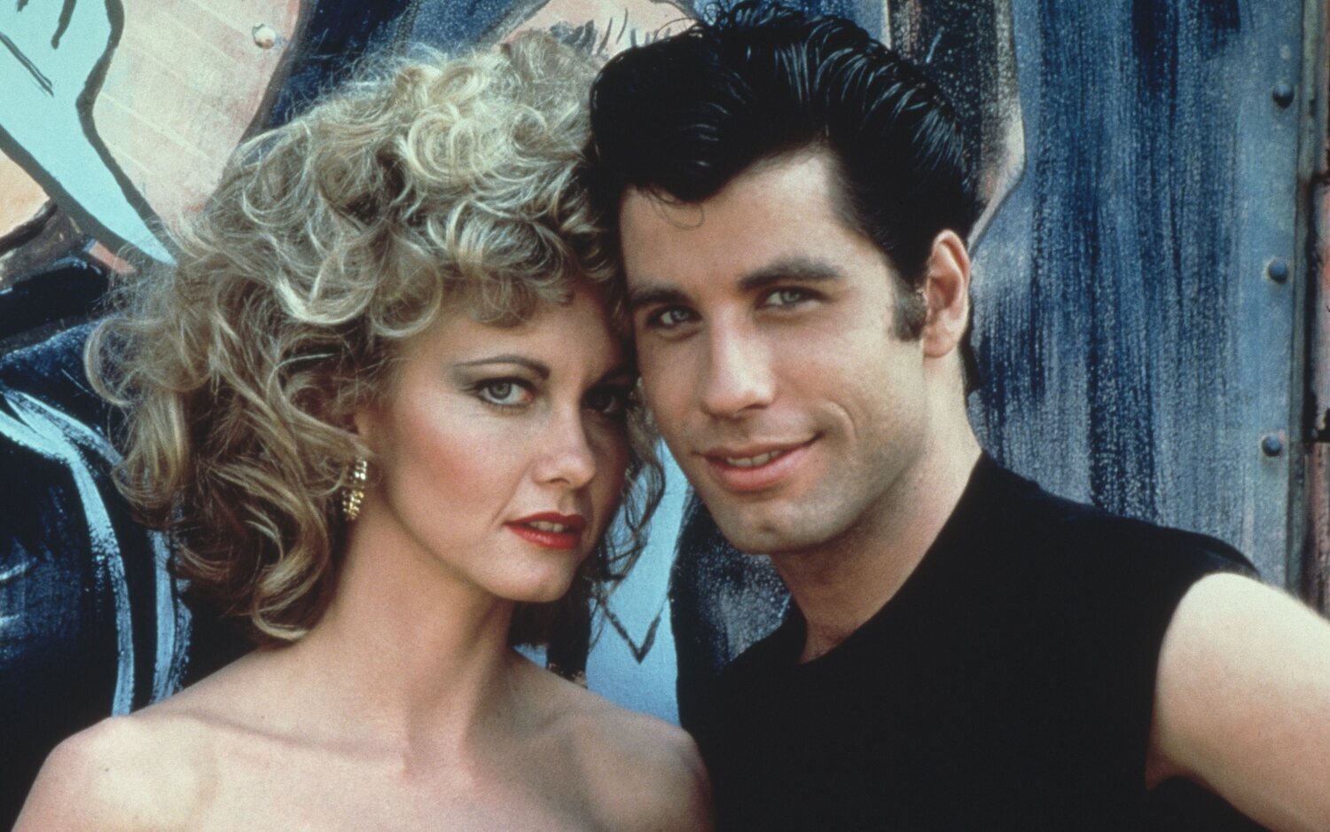 Olivia Newton-John y John Travolta en los 70