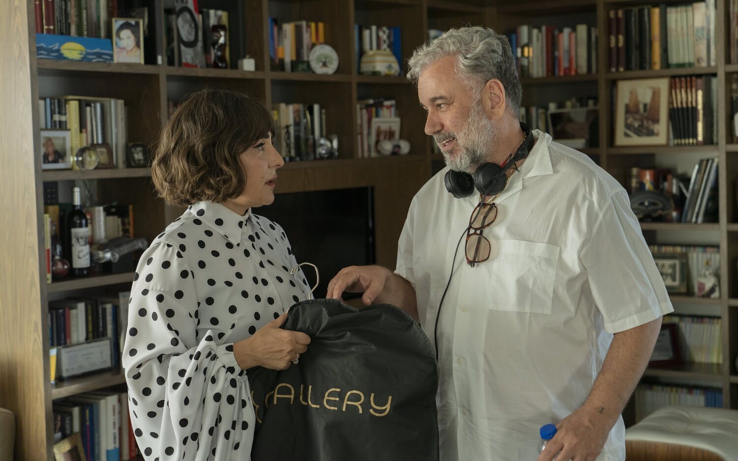 Candela Peña y Félix Sabroso en el rodaje de 'Furia'
