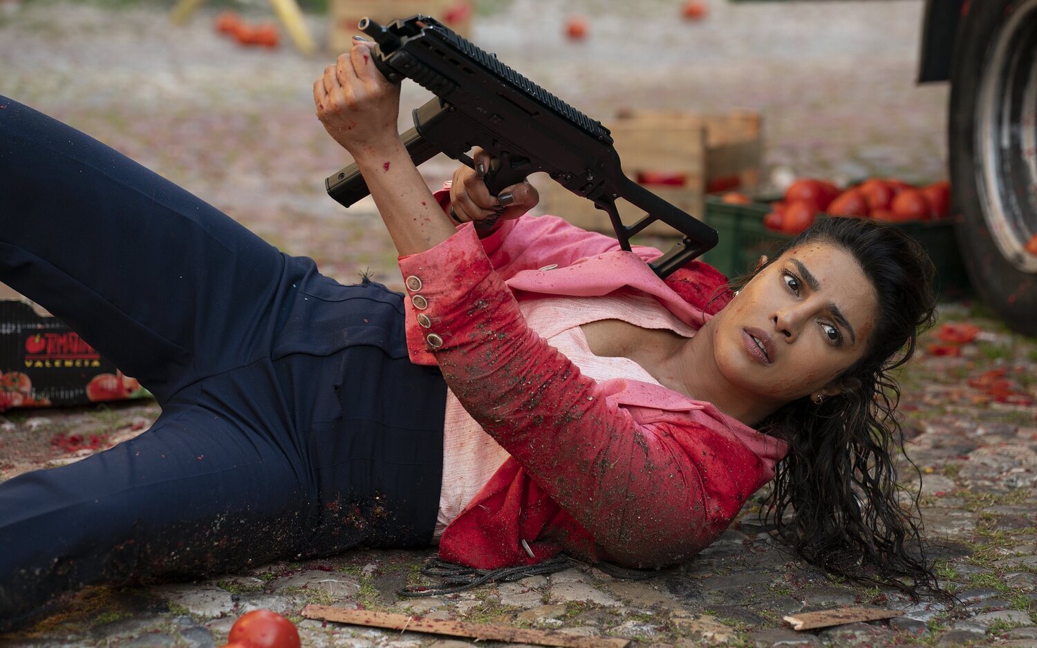 Priyanka Jonas en la Tomatina de Hollywood
