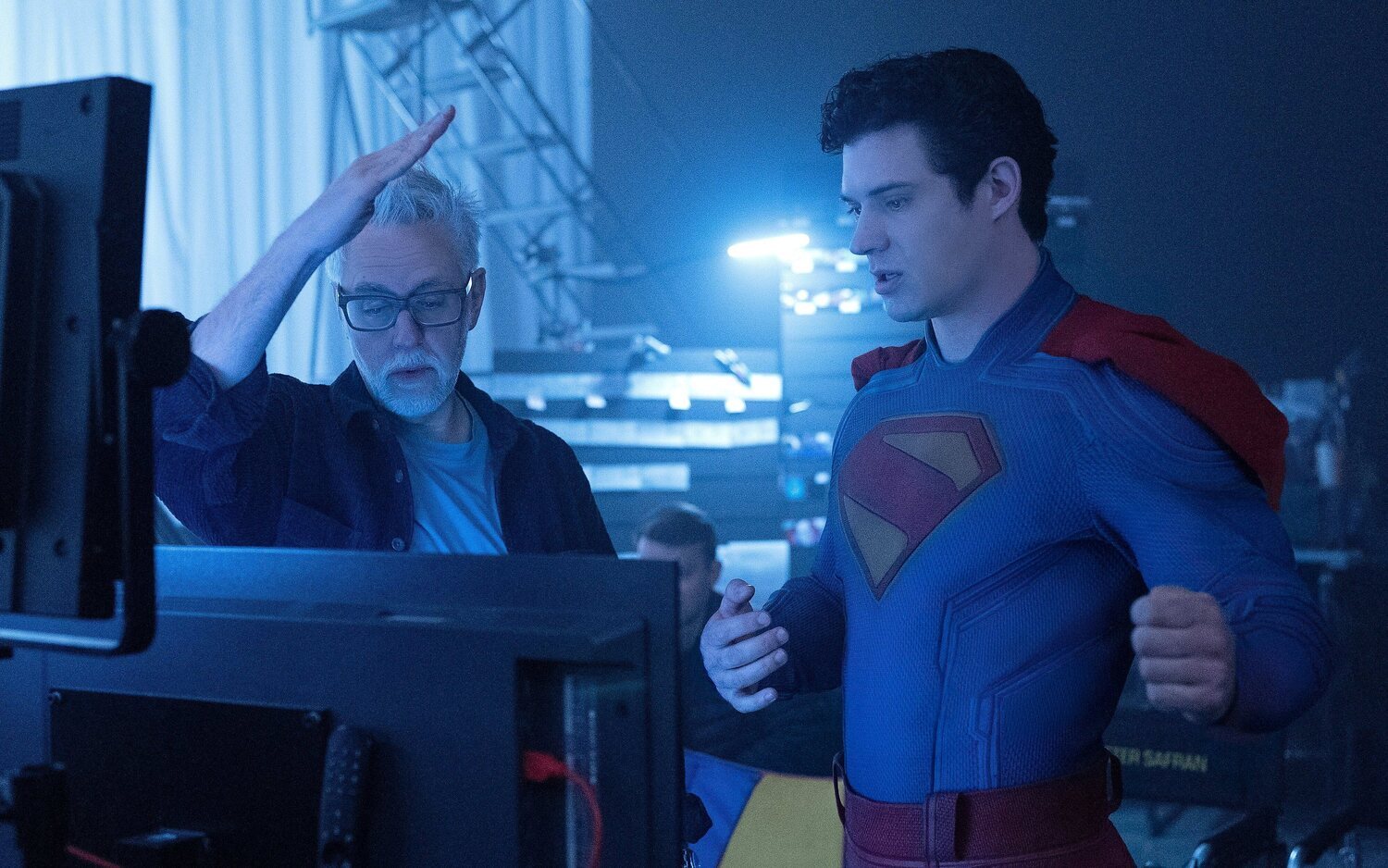 James Gunn en el rodaje de 'Superman'