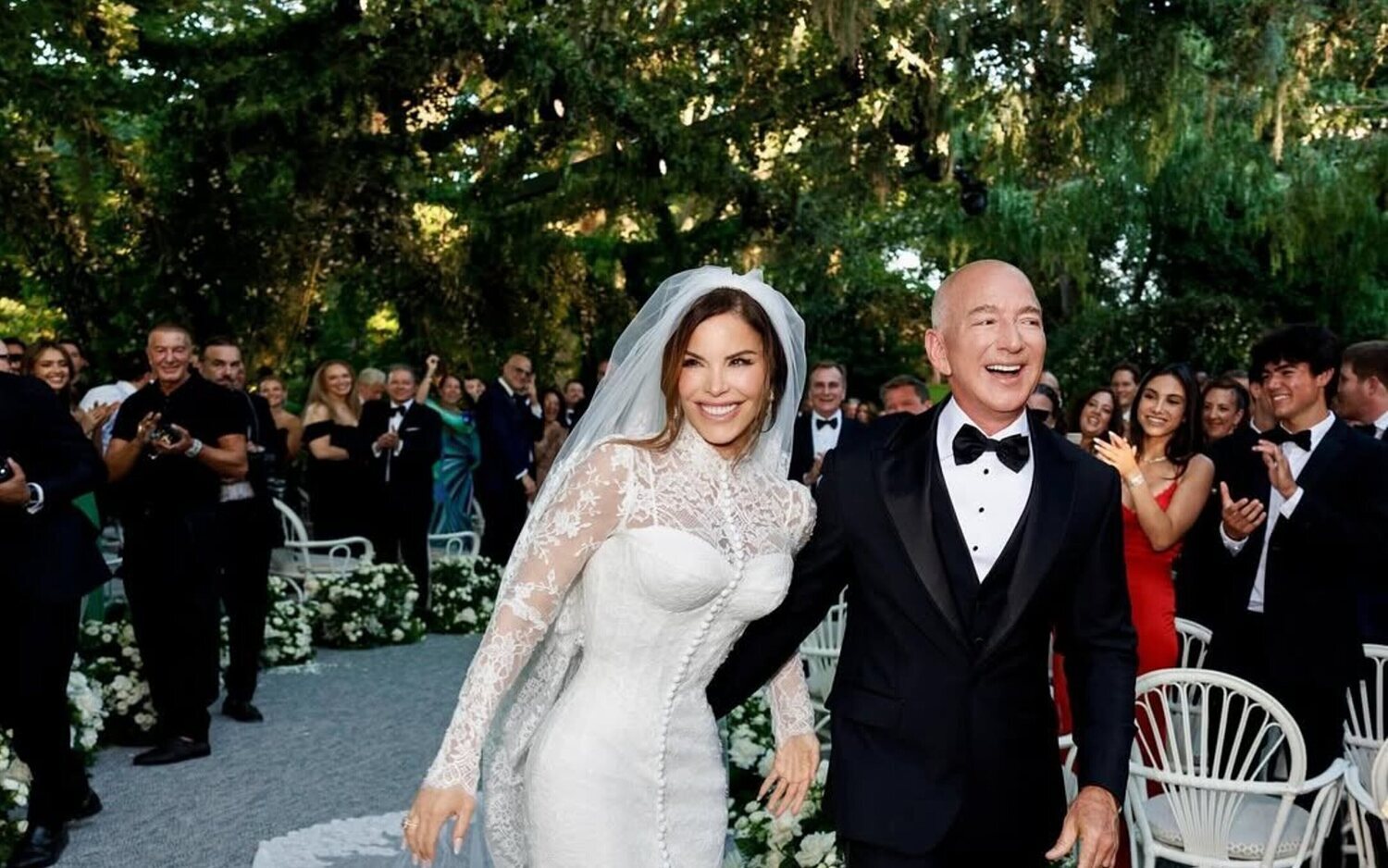 Jeff Bezos y Lauren Sánchez
