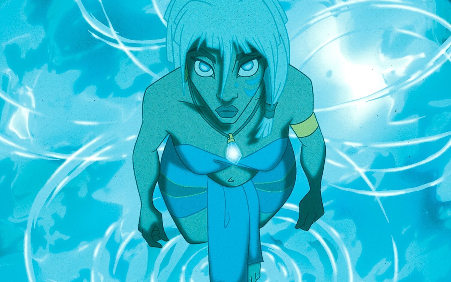 Kida en el clímax de 'Atlantis: El imperio perdido'