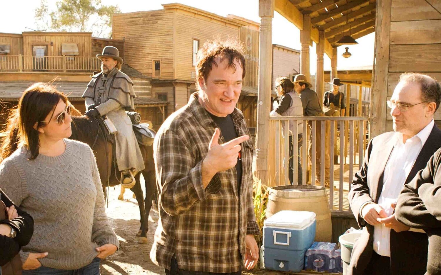 Quentin Tarantino en el rodaje de 'Érase una vez... en Hollywood'