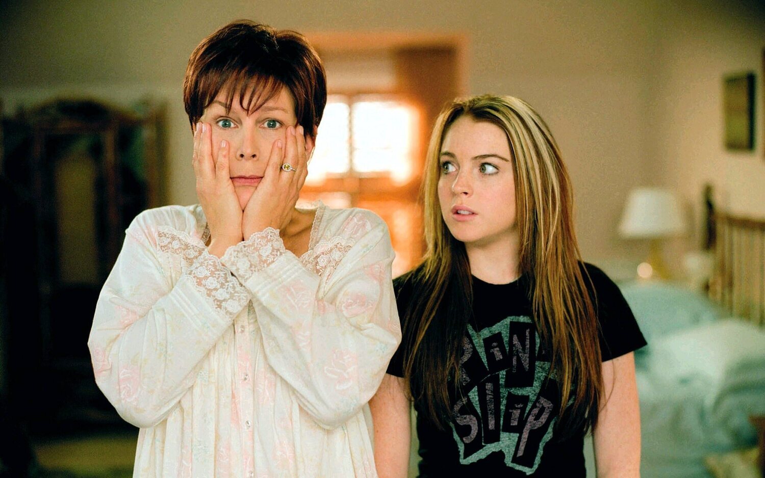 Jamie Lee Curtis y Lindsay Lohan en 'Ponte en mi lugar'