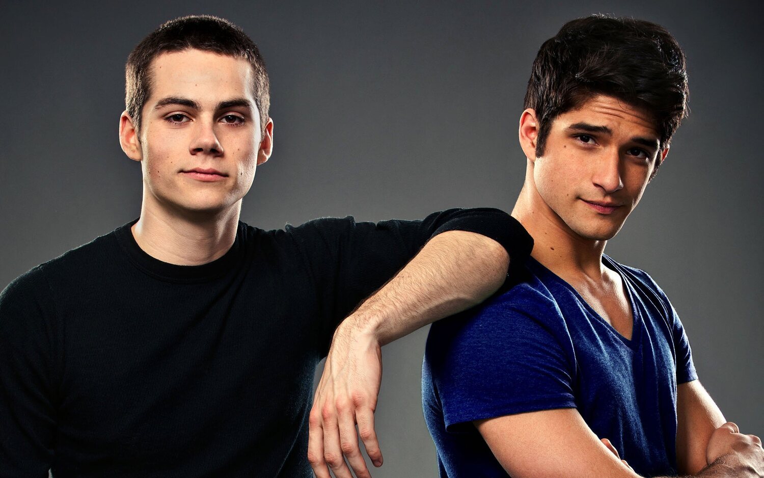 Dylan O'Brien y Tyler Posey en una imagen promocional de 'Teen Wolf'