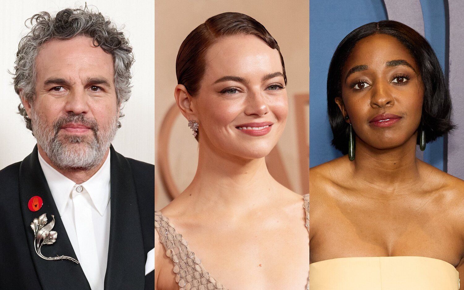 Mark Ruffalo, Emma Stone, Ayo Edebiri