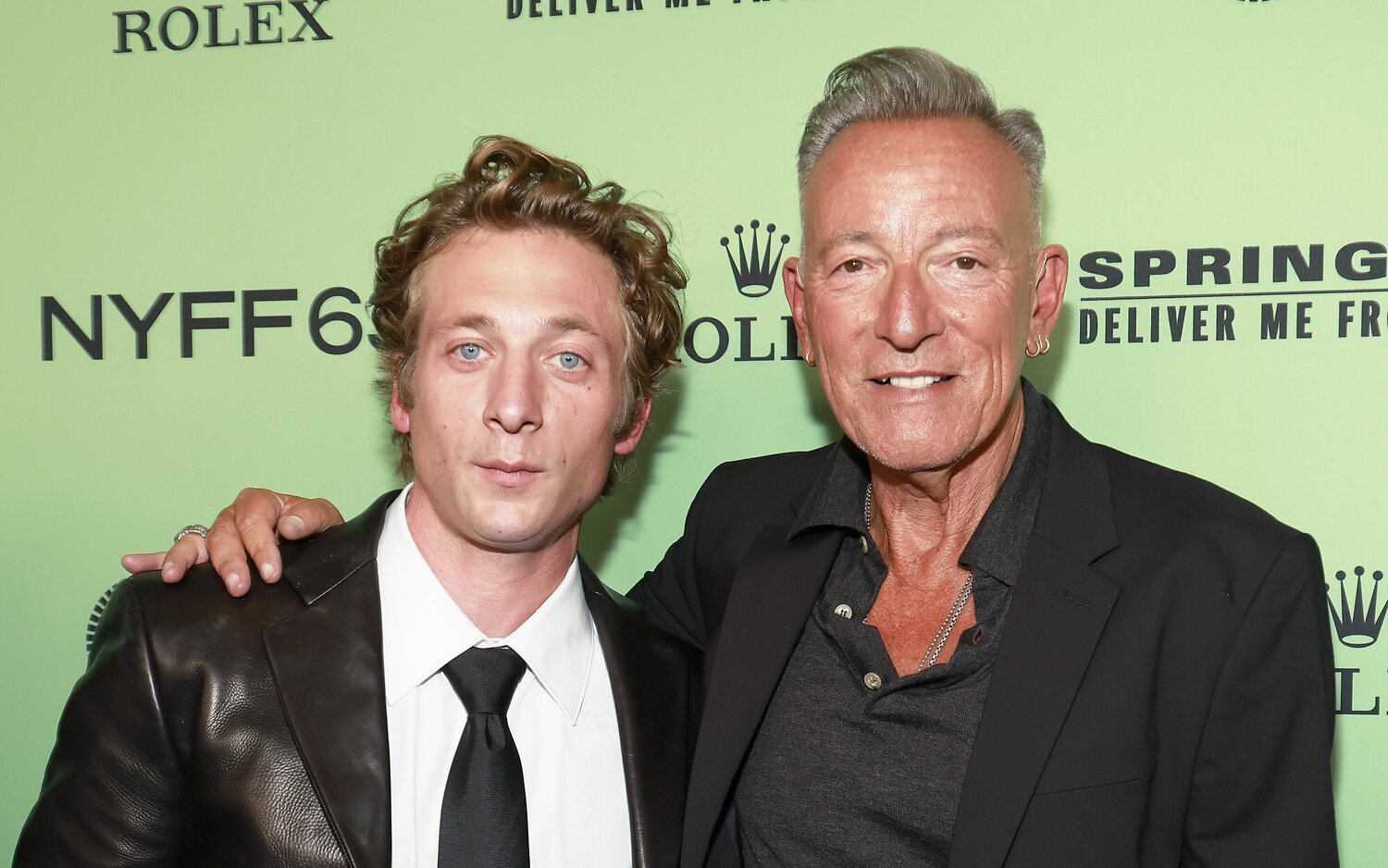 Jeremy Allen White y Bruce Springsteen en la premier de 'Deliver Me From Nowhere'