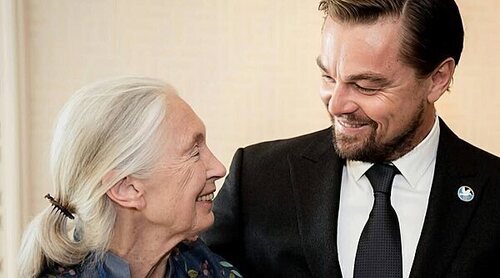 Leonardo DiCaprio despide con un emocionante mensaje a Jane Goodall: "Eres mi heroína"